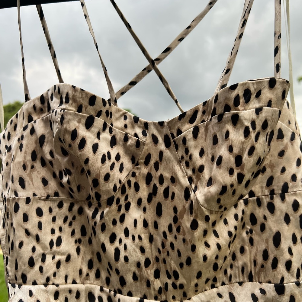 Zara NWT cheetah dress size medium - Picture 8 of 9